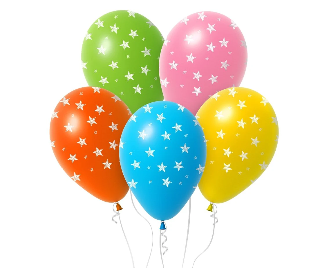Balony Gwiazdki, 12 cali/5 szt.